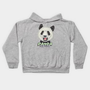 cute adorable funny panda club with a Panda Bear Kids Hoodie